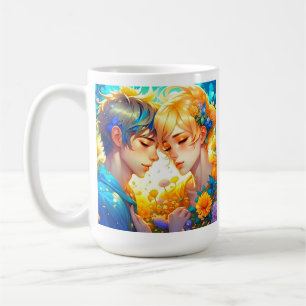 Romantic Couple's Gift   Personalised Anime Coffee Mug