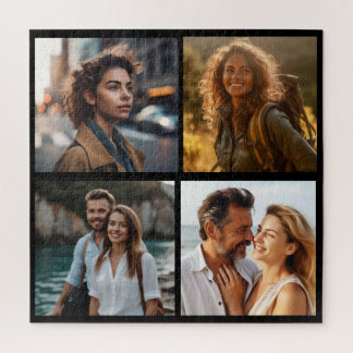 Romantic Couples Photo Collage Jigsaw Puzzle