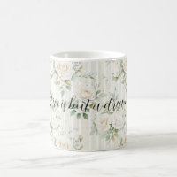 Romantic Cream Roses Floral Bridal Shower Wedding