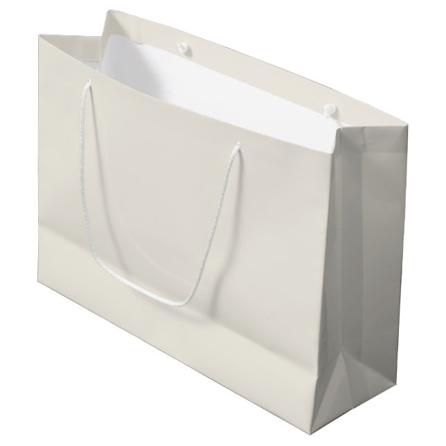 Romantic Cream Wedding Large Gift Bag (Front Angled)