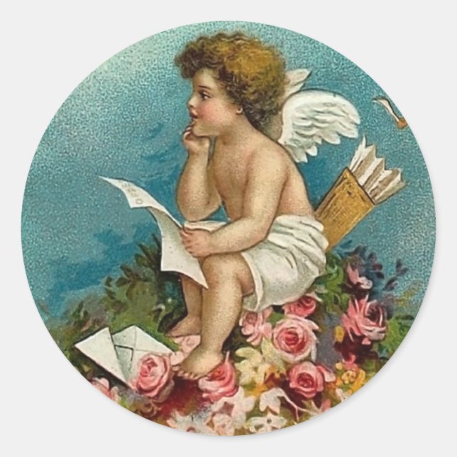 Romantic Cupid Valentine Stickers (Front)