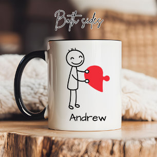 Romantic Custom Mug Gift for Girlfriend, Boyfriend