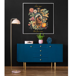 Romantic Custom Photo Wedding Anniversary Gift Poster