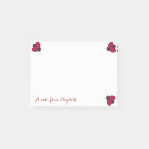 Romantic Cute Lovely Stylish ,Ladybugs Post-it Notes