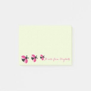 Romantic Cute Lovely  Stylish ,Polka Dots,Ladybugs Post-it Notes