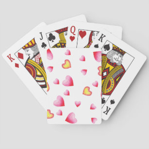 Romantic Cute Red Heart   Playing Cards