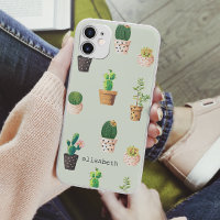 Romantic Cute succulent cactus add your name