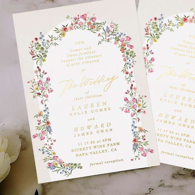 romantic dainty floral arch spring garden wedding (Creator Uploaded)