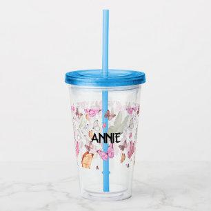 Romantic Dance Butterfly  Acrylic Tumbler