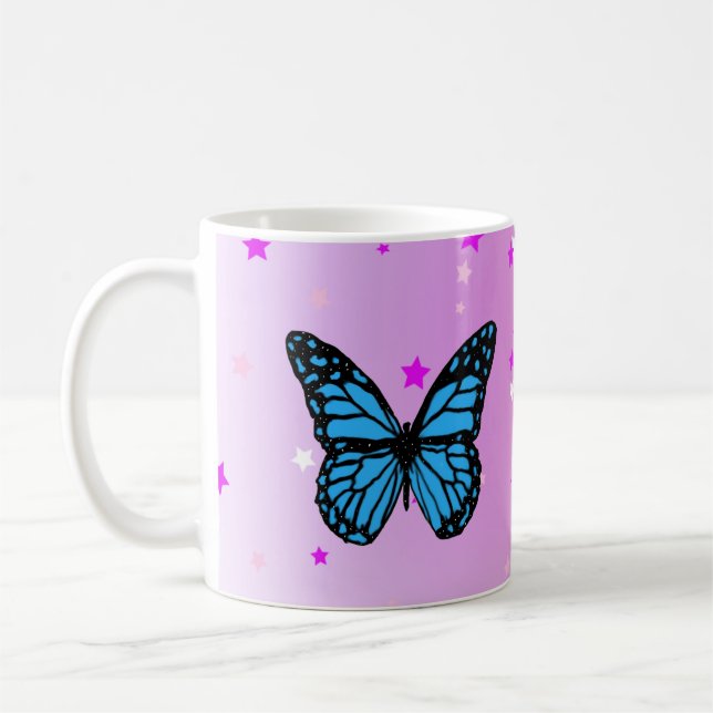 Romantic Dance Butterfly  Coffee Mug (Left)