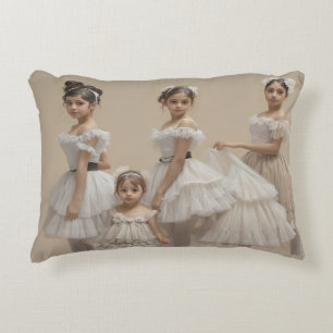 Romantic dancers decorative cushion