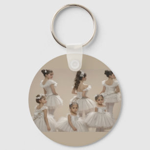 Romantic dancers key ring