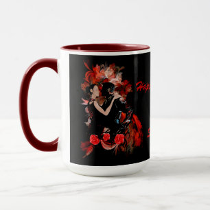 Romantic dancers love heart Valentine's Mug