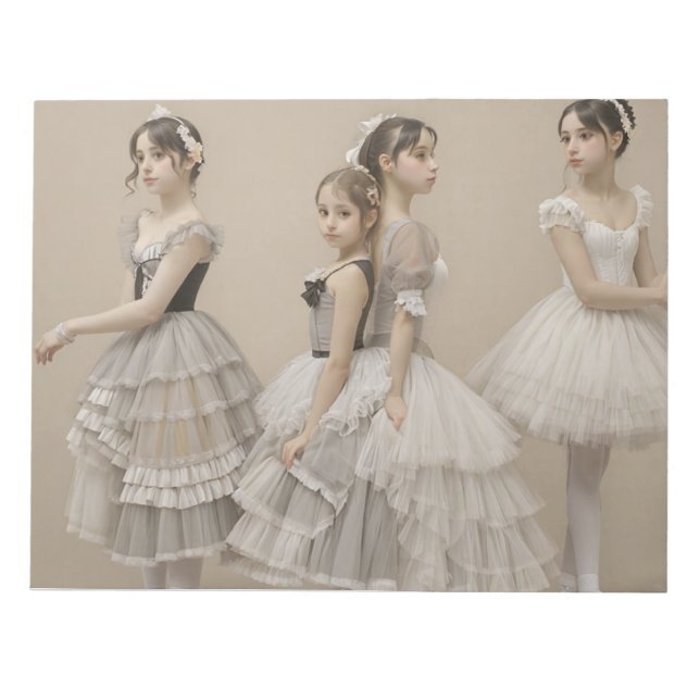Romantic dancers notepad (Front)