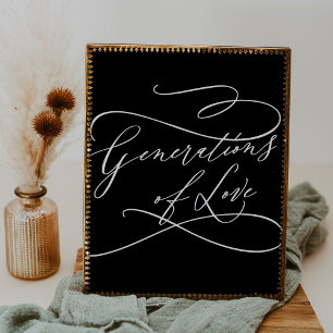 Romantic Dark Black Generations of Love Poster