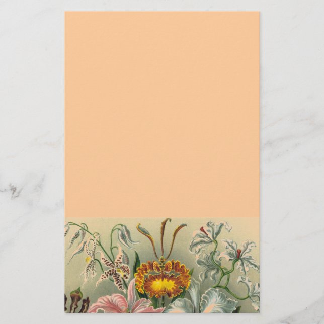 romantic date blossoms rsvp colourful chic stationery (Front)