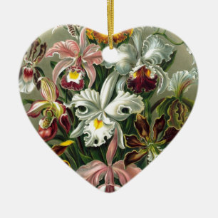 romantic date bridal floral Haeckel Orchids Ceramic Tree Decoration