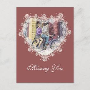 Romantic date postcard