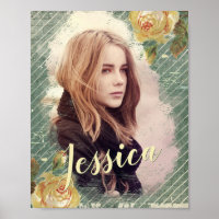 Romantic Daughter or Girlfriend Vintage Rose Photo