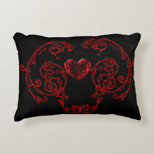 Romantic, Delicate Goth Decorative Cushion