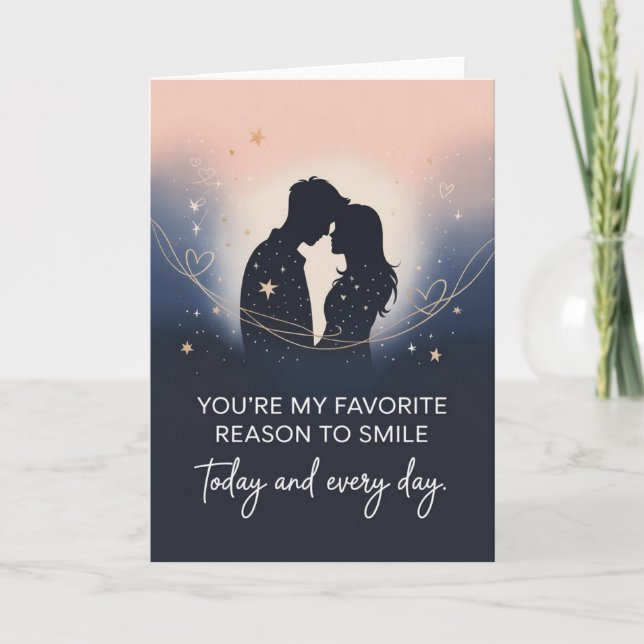Romantic Design for Boyfriend Card (Front)