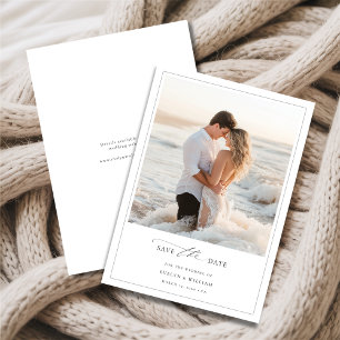 Romantic Destination Beach Photo Frame Wedding Save The Date