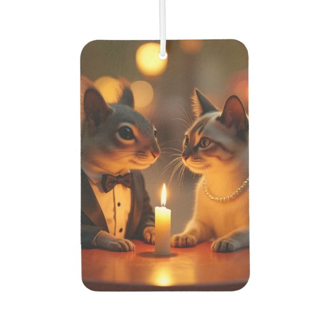 Romantic Dinner Car Air Freshener (Front)
