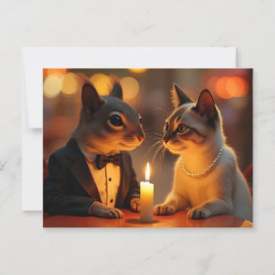 Romantic Dinner Postcard