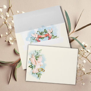 Romantic Doves Wedding Envelope