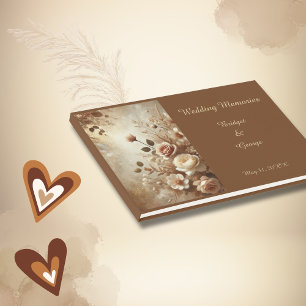 Romantic Dreamy Floral Wedding Guest Book