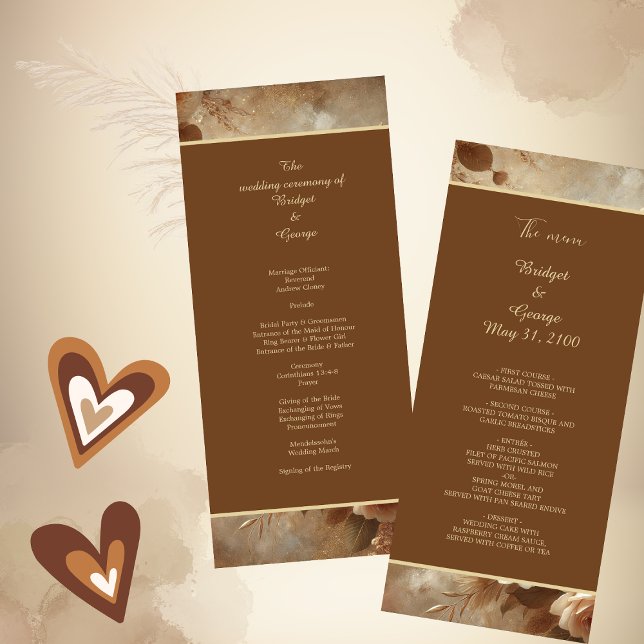 Romantic Dreamy Floral Wedding  Programme (Creator Uploaded)