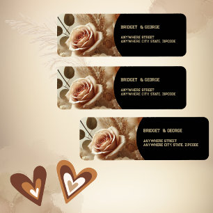 Romantic Dreamy Floral Wedding Return Address