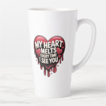 Romantic Dripping Heart Design 