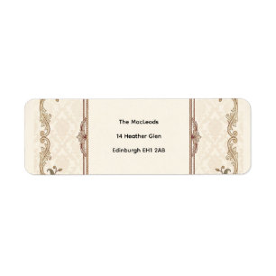 Romantic Dusty Blue Address Label