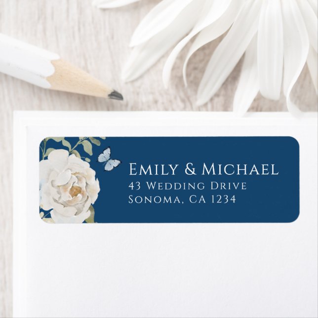 Romantic Dusty Blue Welcome Floral Wedding (Insitu)