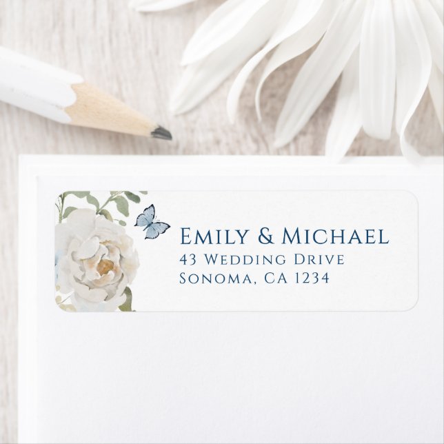 Romantic Dusty Blue Welcome Floral Wedding (Insitu)