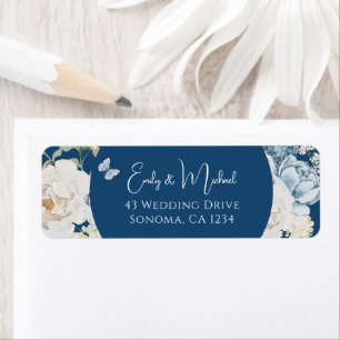 Romantic Dusty Blue Welcome Floral Wedding