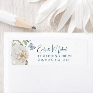 Romantic Dusty Blue Welcome Floral Wedding