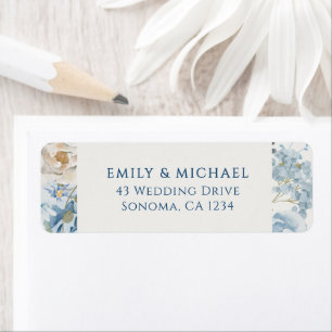 Romantic Dusty Blue Welcome Floral Wedding