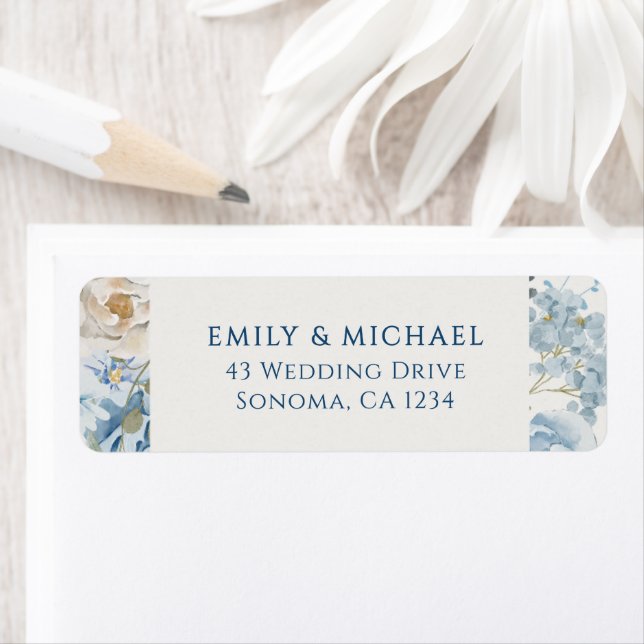 Romantic Dusty Blue Welcome Floral Wedding (Insitu)