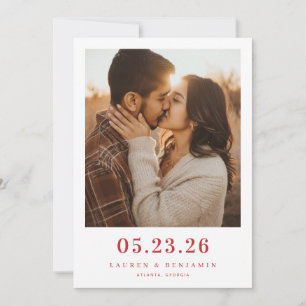 Romantic Earthy Contemporary Photo Save The Date