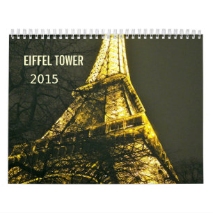 Romantic Eiffel Tower Paris 2015 Calendar