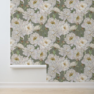 Romantic & Elegance Watercolor Floral Wallpaper 