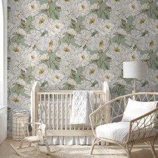 Romantic & Elegance Watercolor Floral Wallpaper 