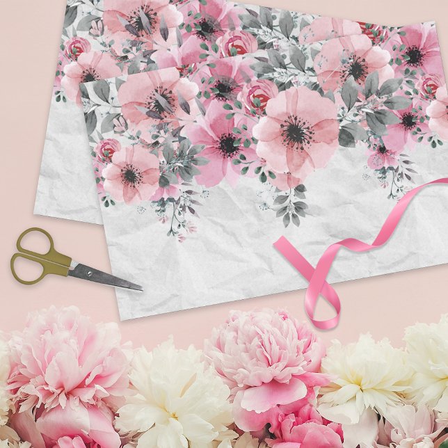 Romantic Elegant Antique Floral Decoupage Tissue Paper (Creator Uploaded)