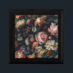 Romantic Elegant Baroque Flowers Oil Painting Gift Box<br><div class="desc">Romantic Dark Elegant Baroque Flowers Oil Painting gift box for jewellery or small gifts.</div>