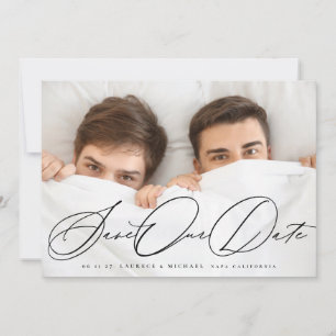 Romantic Elegant Classic Photo Wedding Save The Date