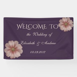 Romantic Elegant Daisy  Wedding Banner