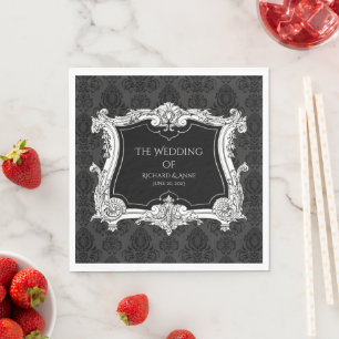 Romantic,Elegant French Framed Napkin