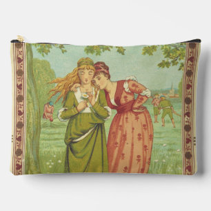 Romantic Elegant Vintage Valentine, Victorian Era Accessory Pouch